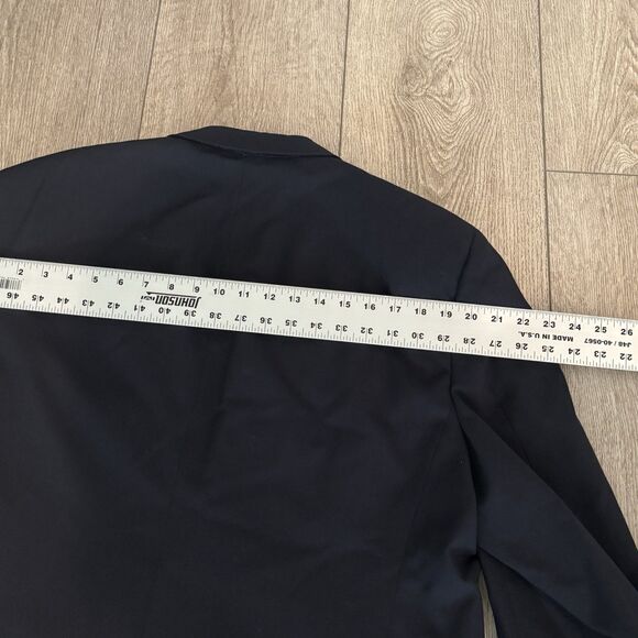 Christian Dior Monsieur Suit 46R Blazer 42x30 Pants Navy Blue Wool Vintage - Picture 10 of 16